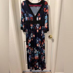 Unique Vintage Maxi Dress L